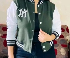 Women Cotton Jacket With Long Sleeves Size M