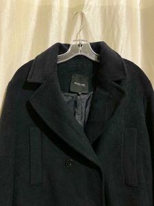 Classic Dark Blue  Wool Coat