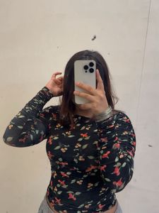 H / M Floral Print Top