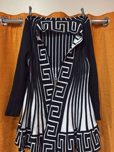 Stylish Black & White Coat