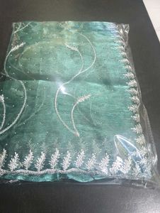 Green Embellished Dupatta