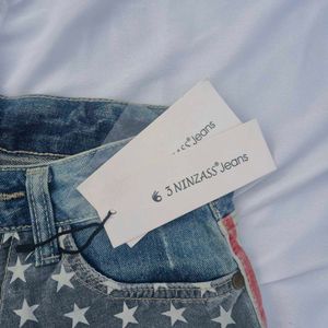 Low Waist Mini Short /Double Printed