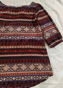 Boho Print Tunic Top - Bohemian Style