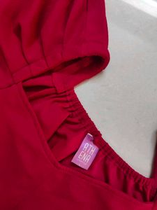 Athena Chic Fuchsia Pink Power Shoulders Top