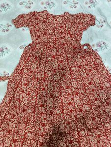 Maroon Rayon Kurta/Frock/Gown