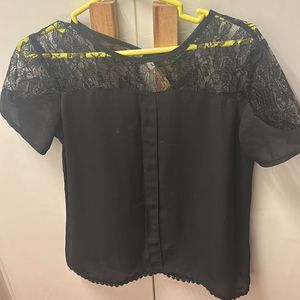 Pretty Polyester Black Top
