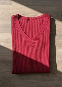 Red Knit Tank Top