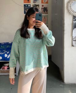 Striped Knit Sweater