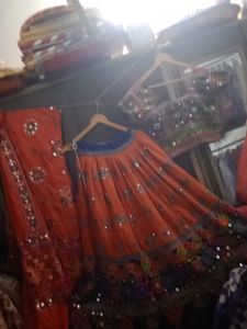 Orennge Garba Choli