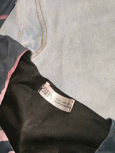 Zara Printed Mesh Top