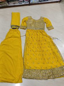 Yellow Embroidered Kurta Set