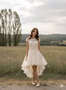 Elegant Lace & Tulle Party Dress