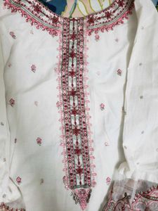 Pure Cottonwith Soft Dupatta 1 Inch Margin No Flaw