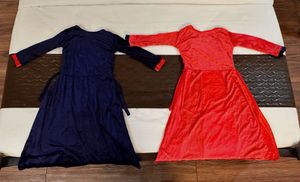 Girls&#39; Velvet Maxi Dresses - Set of 2