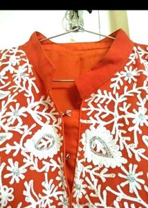 Long Orange Kurti