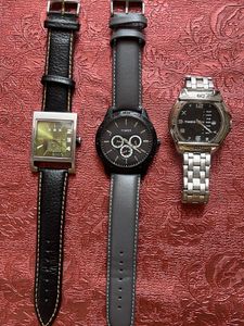 2 Timex Multifunction And 1 Fastrack Watch Combo