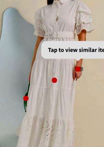 White Puff Sleeve Dress