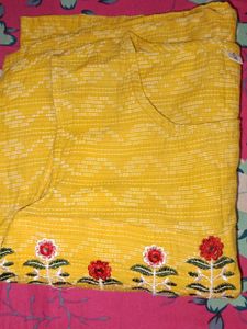 Yellow Floral Kurta