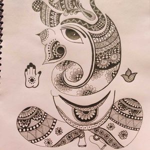 Ganesh Zentangle Art