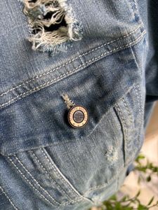 MADAME Denim Jacket Ribbed