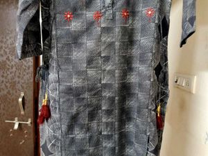 ANOUK Elegant BLACK Printed Kurta