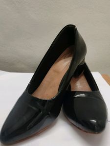 Denill Heel Uk 6  Black Pump Block  New