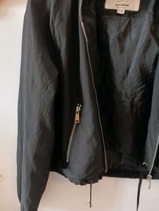 Pull &amp; Bear Stylish Black Zipper Jacket