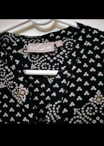 Utsa by Westside Black Bandhani Printed Kurta