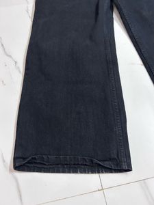 Women Black Wide-Leg Jeans