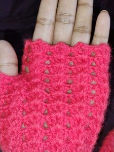 Handmade Crochet Fingerless Gloves