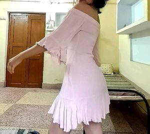 Ruffle Off-Shoulder Mini Dress