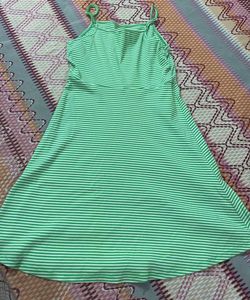 Striped Green Dress