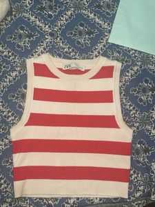 Zara Striped Knit Top