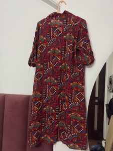 Vintage Print Shirt Kurta