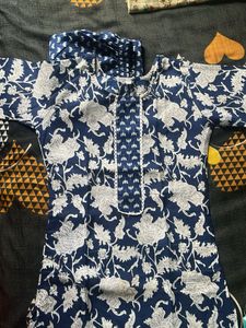 Blue Kurti Set Style And Trendy
