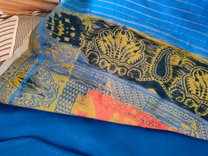 Pure Soft Silk Royal Blue Saree