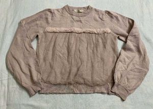 Knit Sweater with Mesh Detail