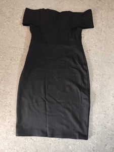 Black Bow detail Bodycon Dress