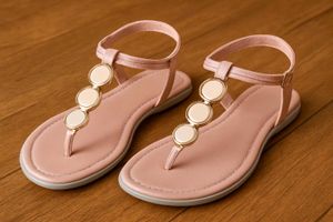 Black,Peach, Gray,Accent Sandals