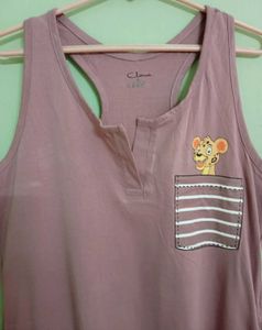Light Pink Top For Daily Wear - XL