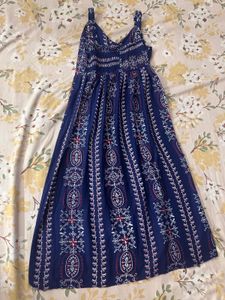 Boho Button-Front Midi Dress