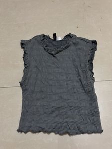 H&M Smocked Ruffle Tank
