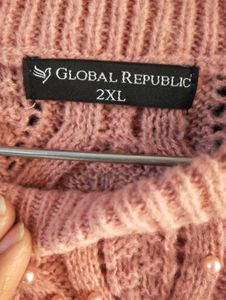 Pearl Embellished Knit Pullover GLOBAL REPUBLIC