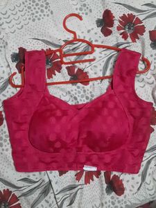 Pink Readymade Saree Blouse