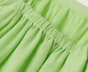 H&amp;M Green Voluminous Drawstring Dress