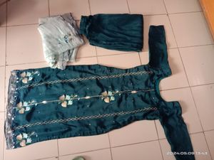 Plazzo Suit With Organza Dupatta
