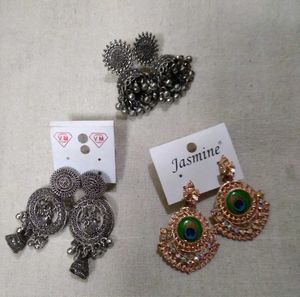 Combo Of Three Jhumkas.