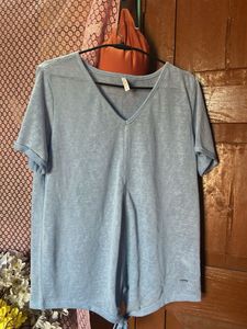 Blue V-Neck T-Shirt