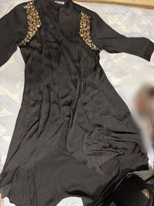 Elegant Embellished Black Kurta