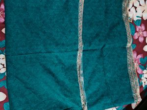 Teal saree